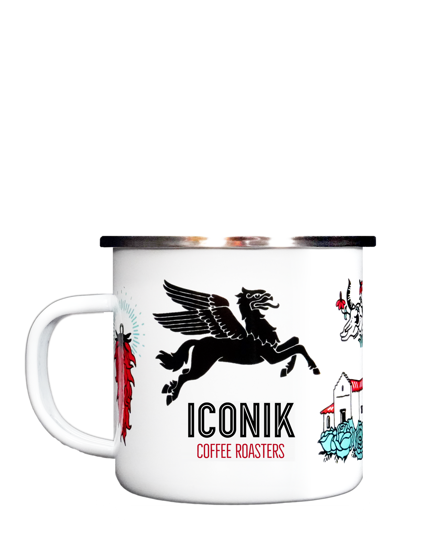 ICONIK White Enamel Mug
