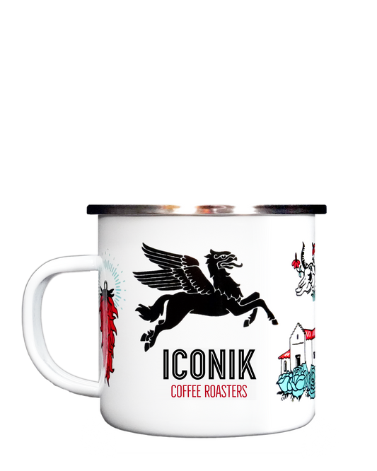 ICONIK White Enamel Mug